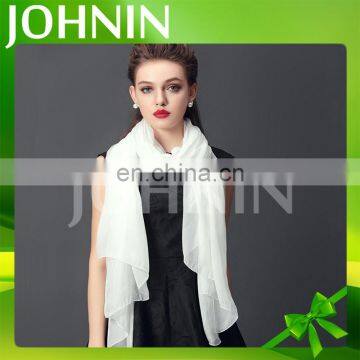 hot selling wholesale customized polyester plain fans silk scarf