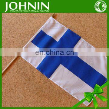 promotional custom polyester printed 30*45cm national hand flag