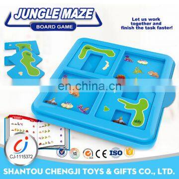 Hot sales education toys funny diy plastic maze game for kids