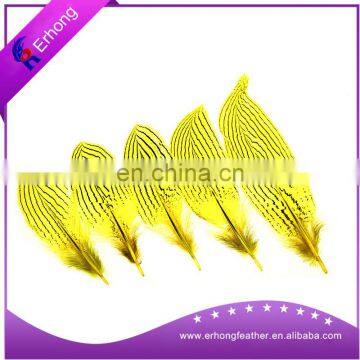 New design yellow decorative ostrich feather for garments