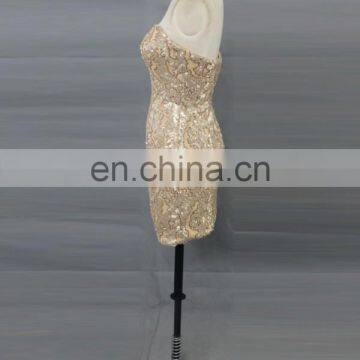 2014 Sexy Shiny Gold Club Dress for Women photo-4