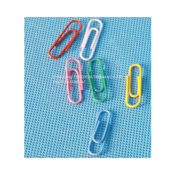 Coloured Plastic Coated Paper Clip Stationery (QX-PC001) 25/28/33/50/75mm