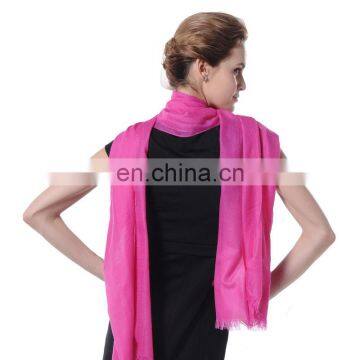 pink solid color cashmere wrap