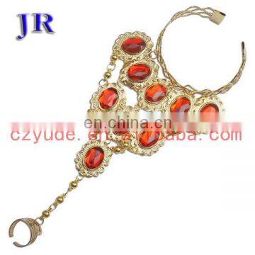 Tribal Stylish Diamond Belly Dance Bracelet Hand Chain Jewelry P-9001# photo-3