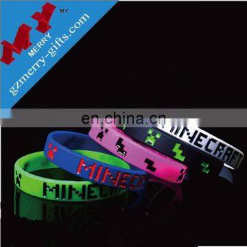 Popular gifts custom blank rubber silicon bracelet wholesale