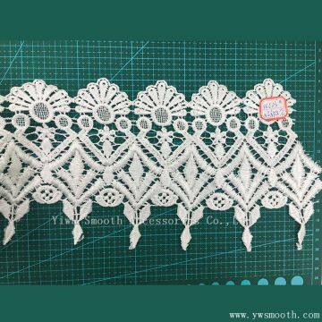 White Embroidery Lace Garment Accessories Water Soluble Cotton Fabric Textile