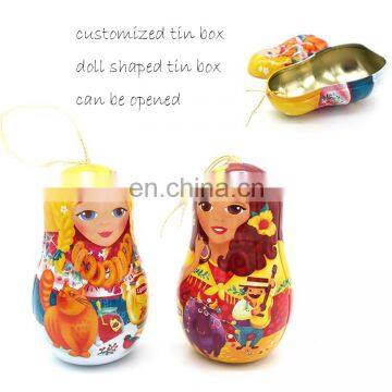 Custom empty food grade cute gift tin box wholesale