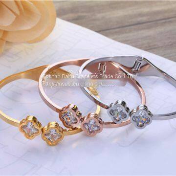 Gold Rose Gold Silver PVD Plating 316L Stainless Steel Bracelet Armb?nd Esposa