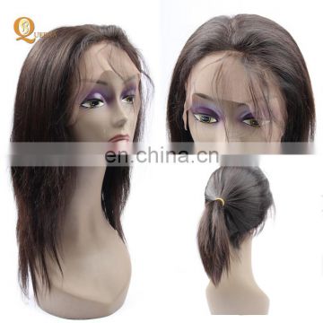 360 Lace Frontal Wig Indian Hair Raw Unprocessed Virgin Human Hair 360 Lace Wig Silky Straight Brazilian