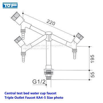 China Central Test Bed Water Cup Faucet-laboratory Faucets-lab Faucets-Triple Outlet Faucet photo-3