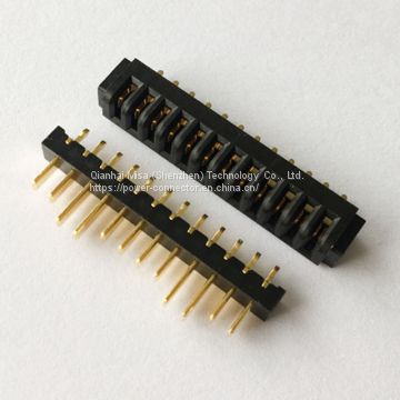 MISA 12 pin 2.7 mm pitch female male header straight blade connector 10A 30vac  drone battery connector