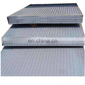 Carbon Plate Alloy Plate hr sheets and coils Structural Steel Price Per Ton hy 100  embossed chequered steel plate