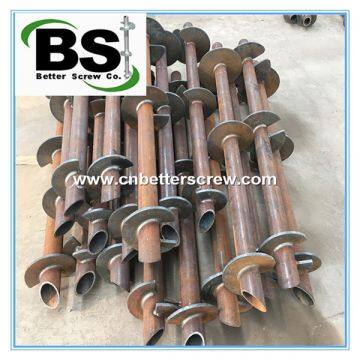 Round Helical Pier Screw Pile helix plate with beveled 45 degrees