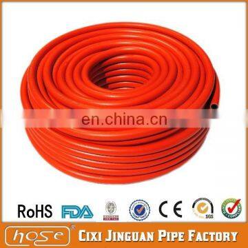 Home Application Orange Color 8mm PVC High Pressure Gas Hose, Flexible Natural Gas Hose For Stove