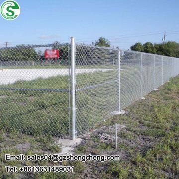 PVC coated green / black garden chain link fencing