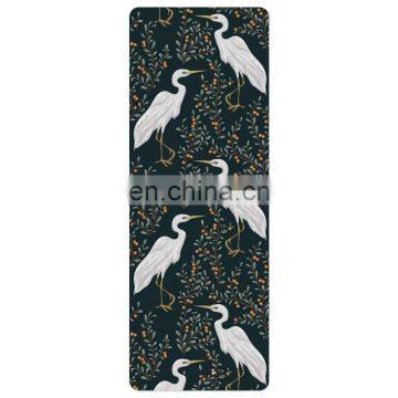 Adult Home Fitness Printed Pu Rubber Organic Custom Design Yoga Mat Gym 6mm  For Pilates