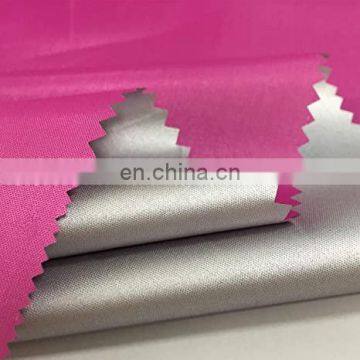 Chinese Supplier Silver Coated Waterproof 210t Polyester Taffeta Fabric for umbrella raincoat