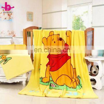 Cartoon Flat Print Lovely Stich 100% Polyester Flannel Fleece Children Frock Design Mink Thick Throw Blankets By China Supplier photo-5