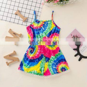 RTS Baby Romper Bodysuit Lace Tie Dye Jumpsuit Sunsuit photo-3