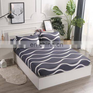 Amazon Hot Selling Comforter Aloe Cotton Fabric Bed Spread Floral Printed 100% Polyester Fitted Bed Sheet Set photo-6