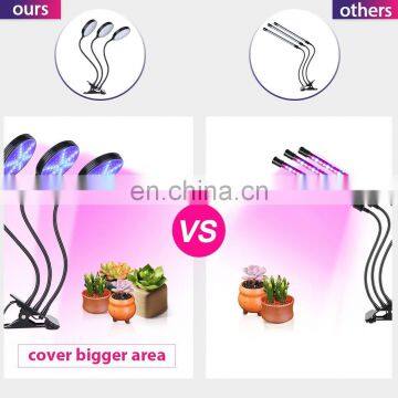 45W LED Plant Grow Light Three Head Flexible Gooseneck Grow Light photo-7