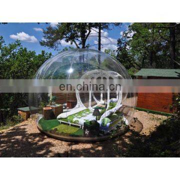 Comfortable LED Inflatable Clear Dome Tent for Camping