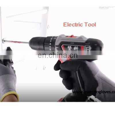 Wholesale Industrial Construction Garden Work Safety Nitrile Foam Coated Gloves Guantes De Nitrilo