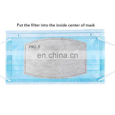 Child High Quality Replaceable 5 Layer Pm2.5 Anti Virus Bacteria Filter Anti Dust Activated Carbon Filters For Face Mask photo-4