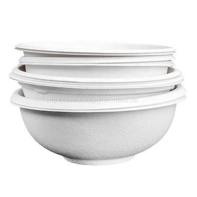 16oz (D155) 100% biodegradable sugarcane pulp round bowls disposable bagasse round bowls