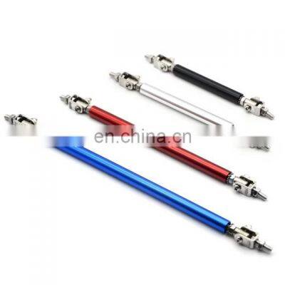 Car accessories universal adjustable 75cm 100cm 150cm 200cm racing front bumper lip splitter rod strut tie bar support kit