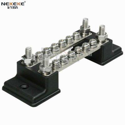 Bus Bar Electrical Terminal Junction Box 2 6 Way 150A 4 Stud for Car Boat Marine