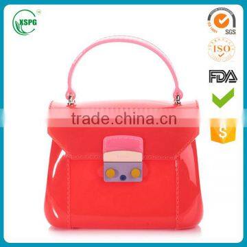Manufacturing Small Convenient Pvc Jelly Tote Bag photo-2