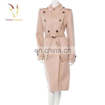 Women Winter Long Cashmere Wool Coat Sweater