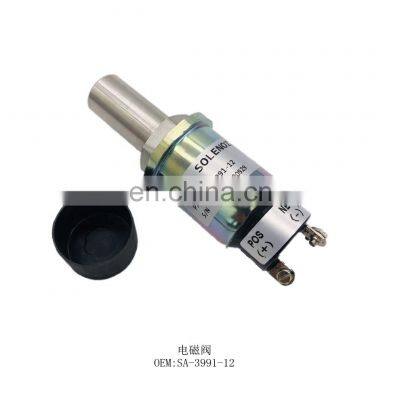 SA-3991-12 Excavator solenoid valve for electric parts  fuel Shut Off /stop Solenoid valve