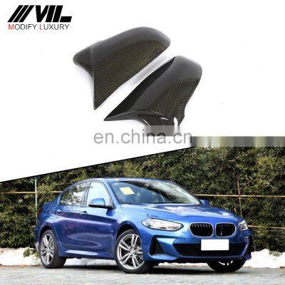 For BMW X1 F52 F48 F49 replacement Carbon Mirror Cover Rear Side View caps F85 F86 Gloss Black 2016 up