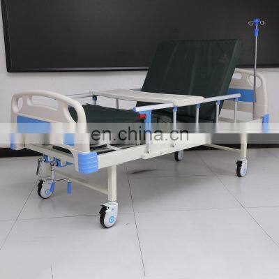 Good Quality 2 Crank Manual Hospital Bed 2 Functions ICU Hospital Bed photo-3