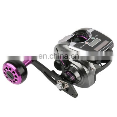 Solar Charging Electronic Counting Display 6+1BB Baitcaster reel 8.0:1 Gear Ratio 10kg Drag Baitcasting Fishing reel