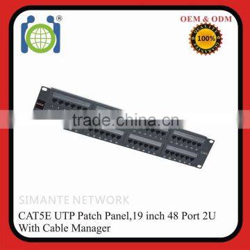 dual IDC 8p8c UTP 48 Ports Patch Panel