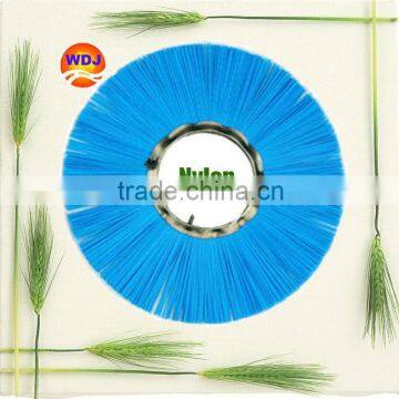 Nylon wafer brush rolling broom brush for petrol road sweeper from china factory WDJ