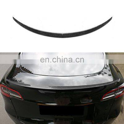 Rear Tail Trunk Car Modification Parts For Tesla Model Y Original Type Carbon Fiber Wing Spoiler