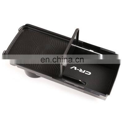 Car Styling Inner Secondary Storage Box Organizer Container Car Center Console Armrest Tray For Honda CRV CR-V 2017 2021