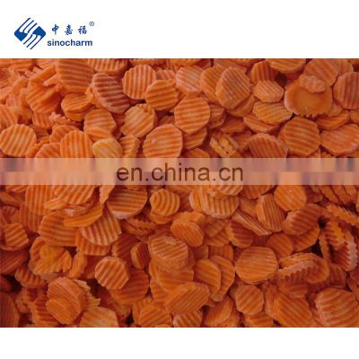 BRC A approved Factory of IQF Frozen Sliced Carrot