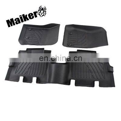 Auto TPV Foot Mat for Jeep Wrangler JK 2007+ Car Accessories Black 4 Doors Car Mat