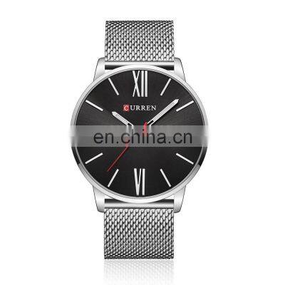 CURREN 8238 Roman Numerals Top Simple Minimalism Luxury Quartz Mesh Band Stainless Steel Wrist Watches For Men Relogio Masculino photo-5