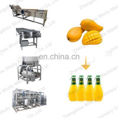 Mango Puree Processing Line Mango Juicer Production Line Electric Beater Fruit Juice Machine