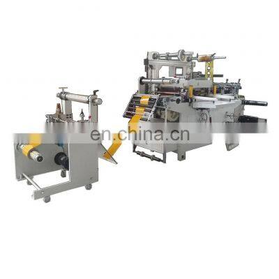 Mylar film roll adhesive label die cutting machine