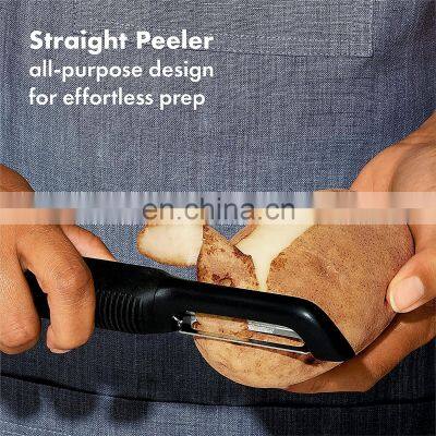 Vegetable Peeler for Kitchen Potato Peelers Fruit Straight Blade Durable Non-Slip Handle Set of 2 photo-2