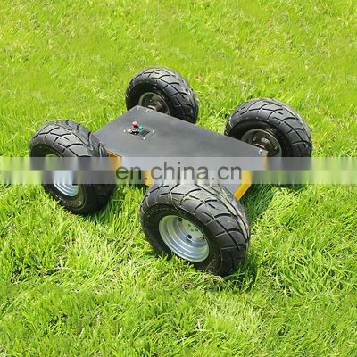 Differential steering 50kg payload wheeled type robot chassis for sale