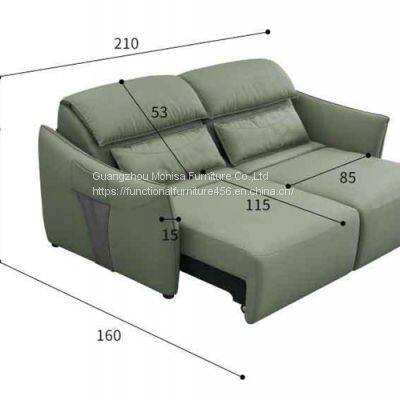 Modern Minimalist Double Technology Cloth Electric Sofa Bed Small Apartment Telescopic Function Sofa Bed Dual-Use photo-4