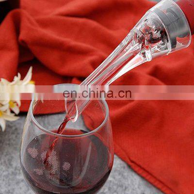 High Productivity Latest Slow Brand Logo Luxury Custom Aerator Plastic Wine Pourer photo-4